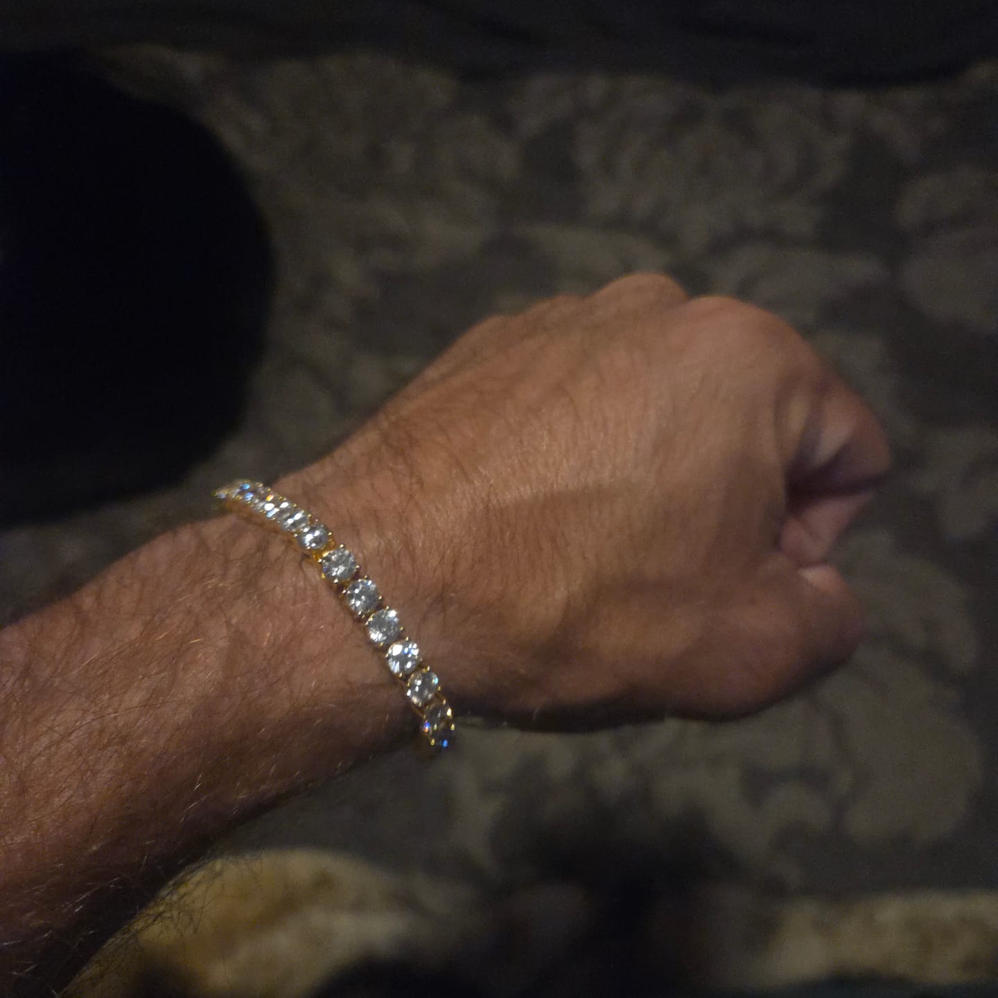 Customer photo review of 4.5mm Tennis Bracelet - Gold