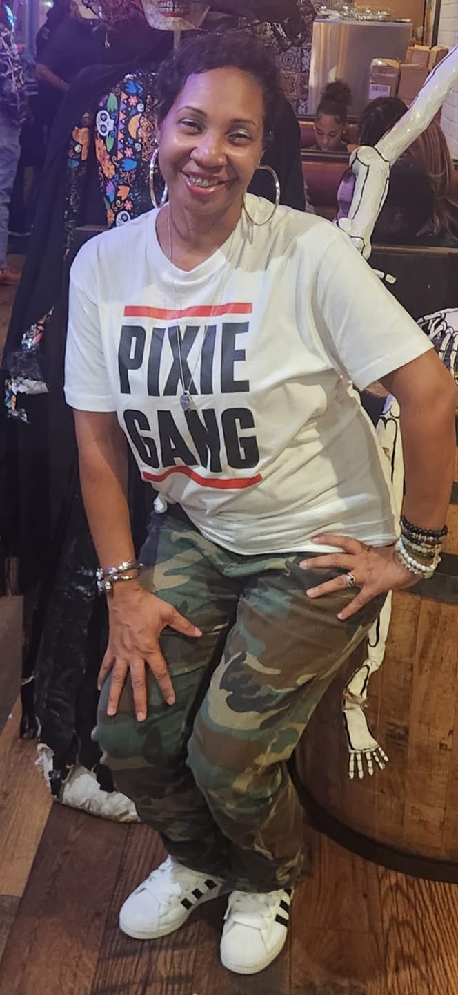 Customer photo review of Pixie Gang T-shirt (Wht)