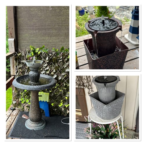 Customer photo review of Two Button Fountain Pump and Battery Compartment - no connection port