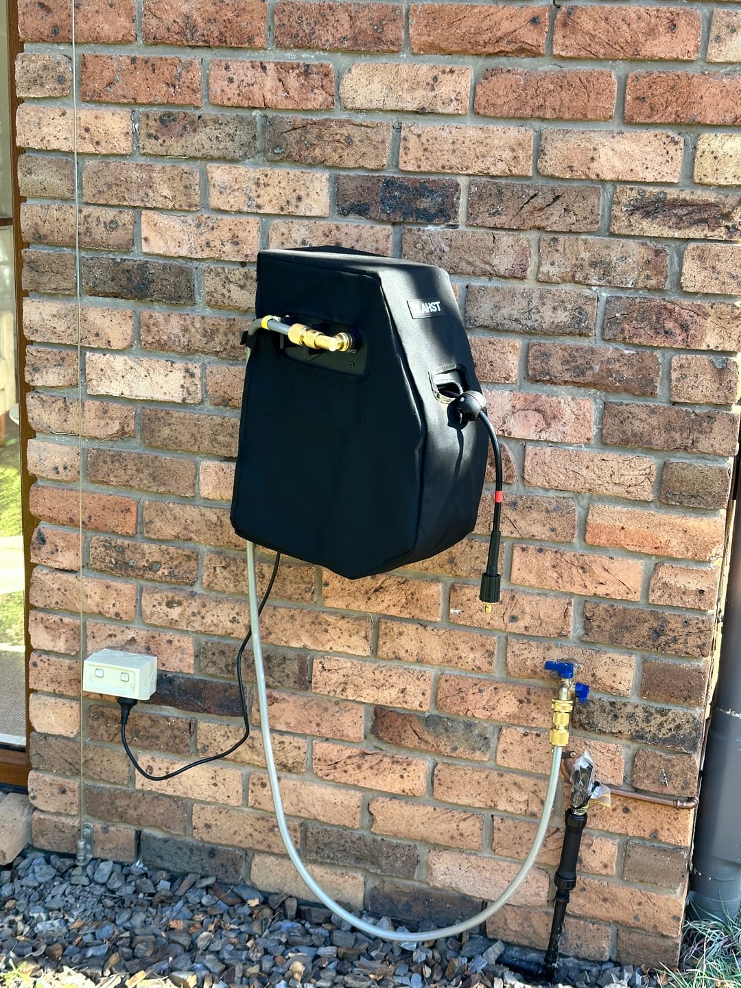 Customer photo review of R18 Wall-Mounted Pressure Washer