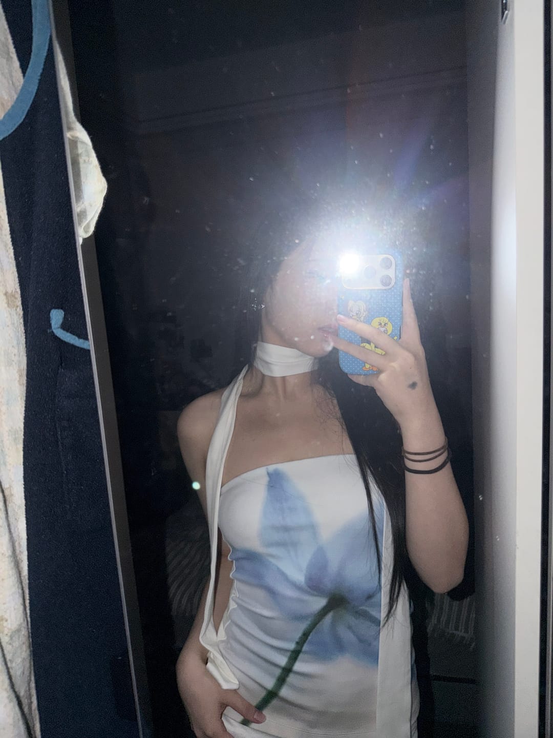 Customer photo review of 0122stepll Floral Choker Tube Top & Midi Skirt Set