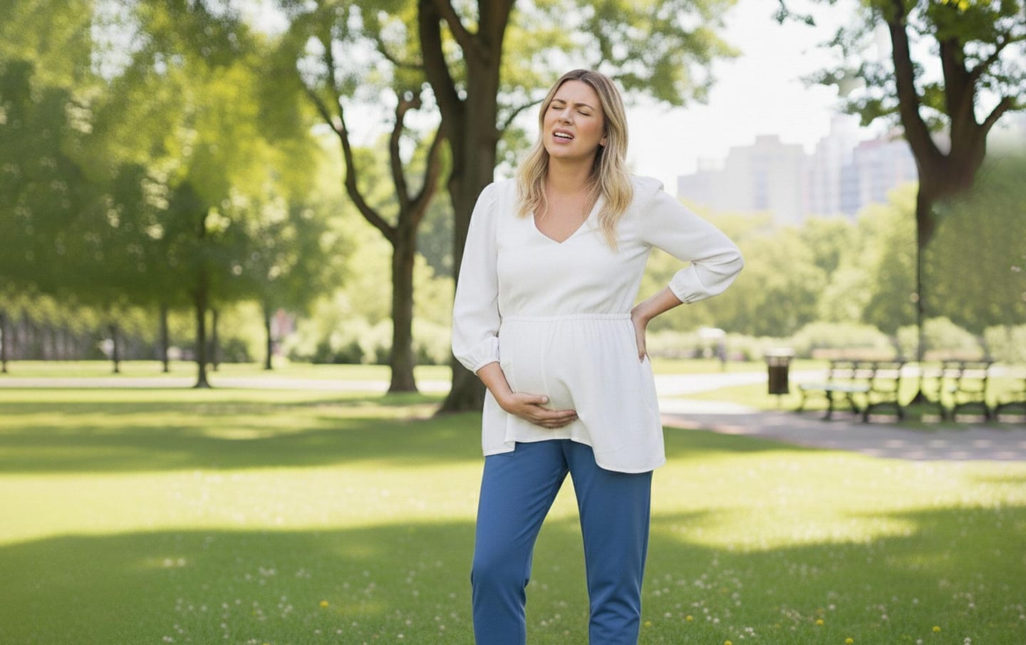 Customer photo review of JourneyWear Pregnancy Jumpsuit – Effortless Comfort