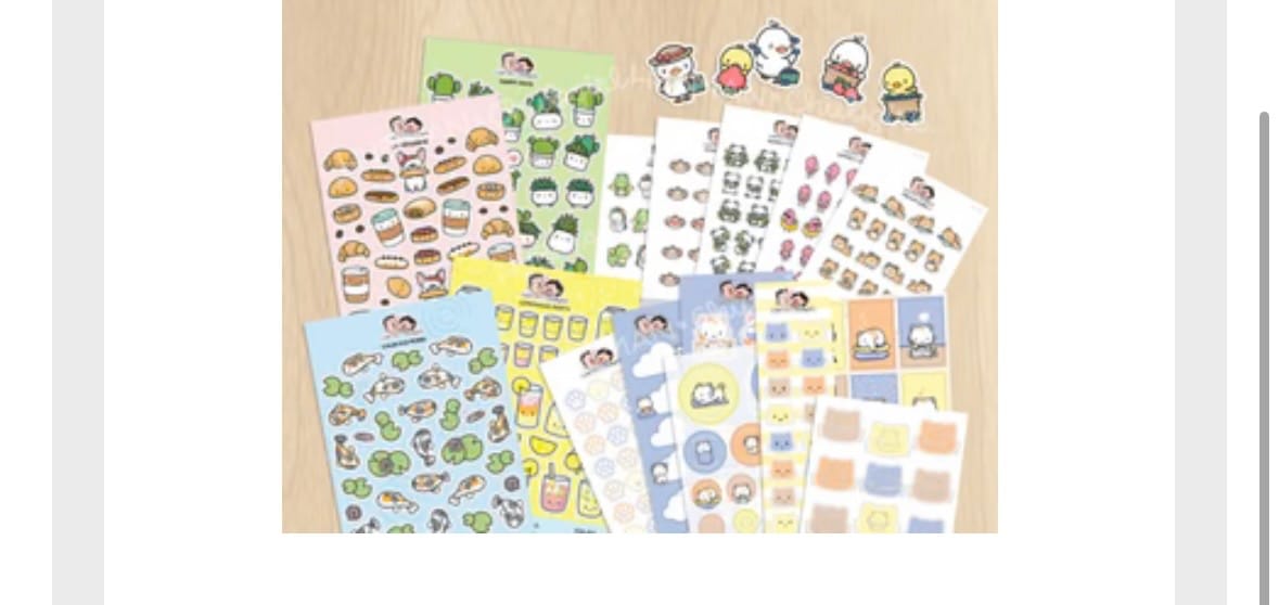 Customer photo review of Sticker Sampler Set