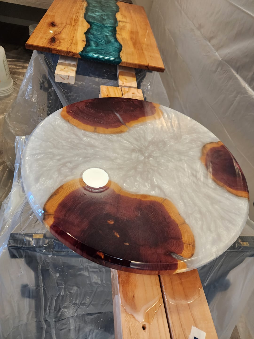 Customer photo review of 48x24x2" Silicone Mold For Epoxy Resin - Small Table Form