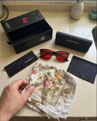 Customer photo review of AirNight® Gafas Filtro Luz Azul 99.2%