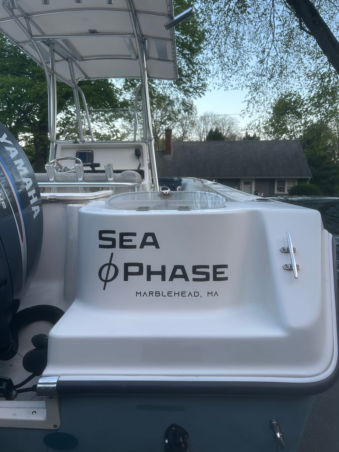 Customer photo review of Custom Digital Boat Name Logo Design