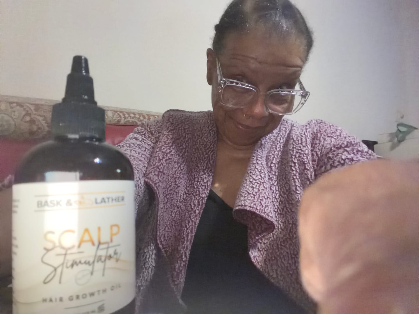 Customer photo review of Aloe and Honey Deep Conditioner