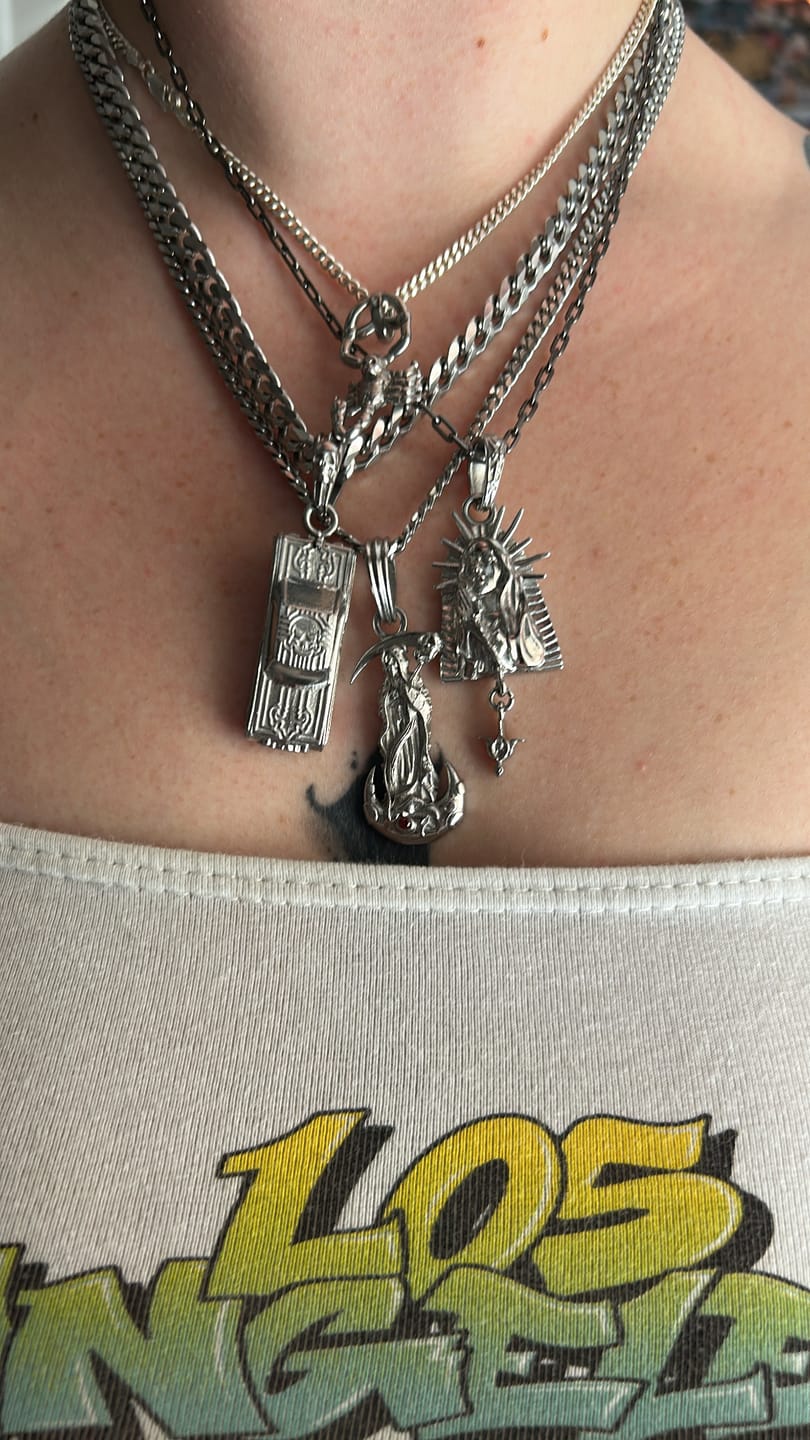 Customer photo review of VIRGIN MARY PENDANT