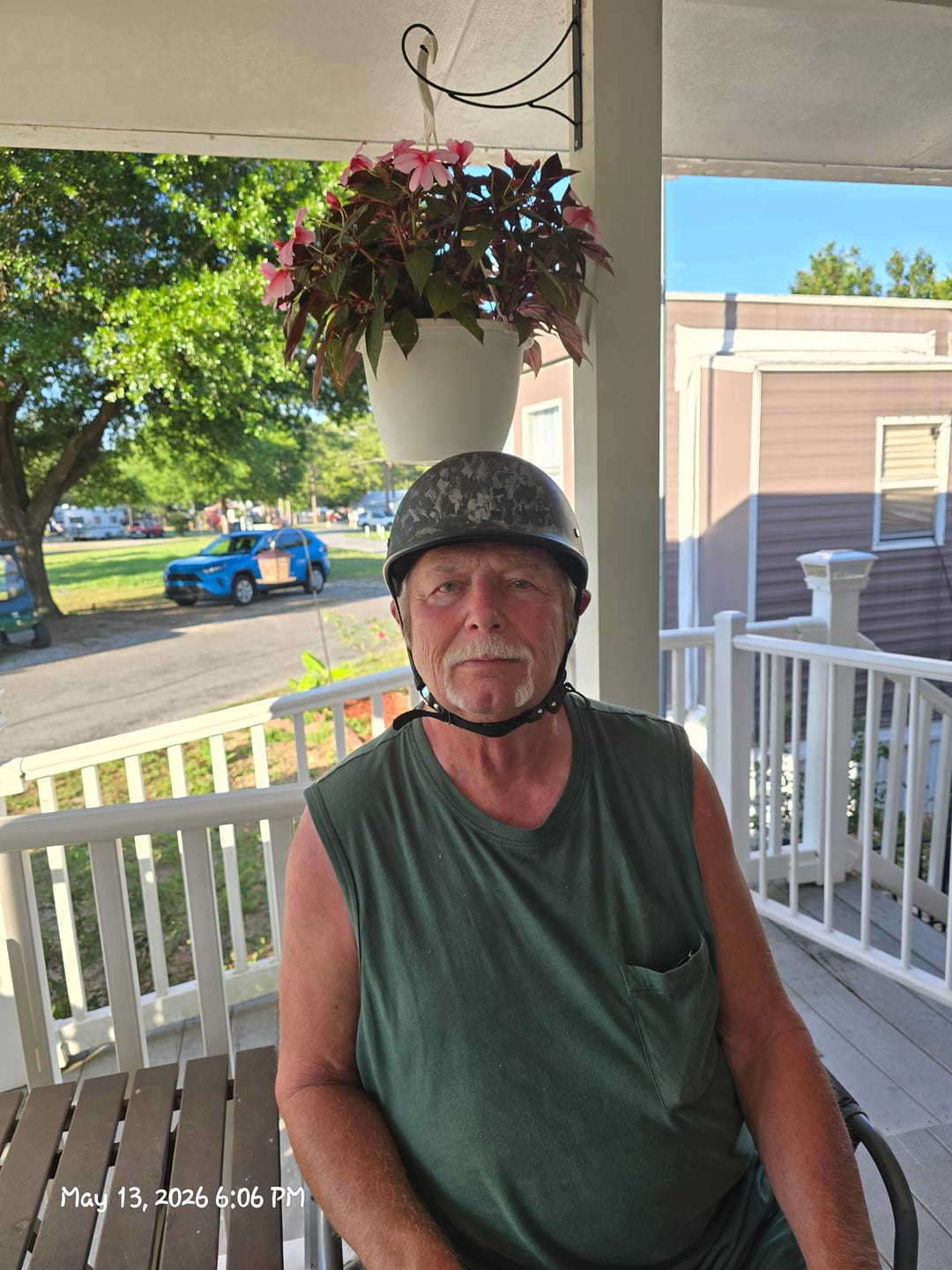 Customer photo review of Smallest & Lightest DOT Open Face Polo Helmet - Forged Carbon Black