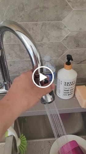 Customer photo review of Karlstad - Three-Way Kitchen Faucet with Filter Tap & Pull-Out Spout for Kitchen Sink