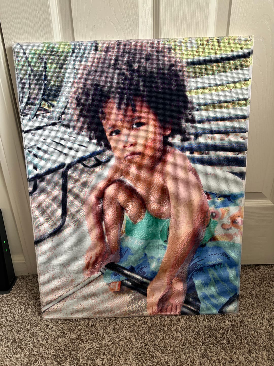 Customer photo review of Worlds Best Customized Diamond Painting Kit