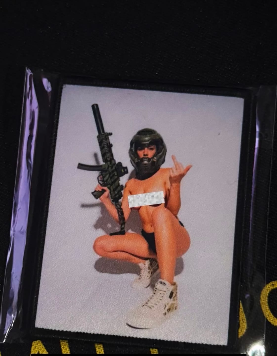 Customer photo review of Doom - 4" x 3" Sublimation Velcro Morale Patch