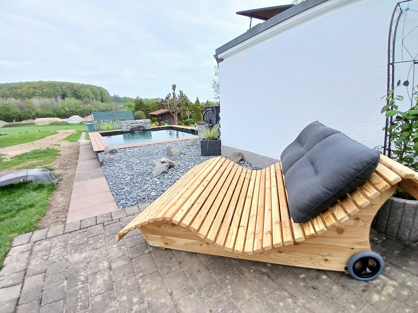 Customer photo review of Holzschutzlasur für Himmelsliegen und Holzbrunnen