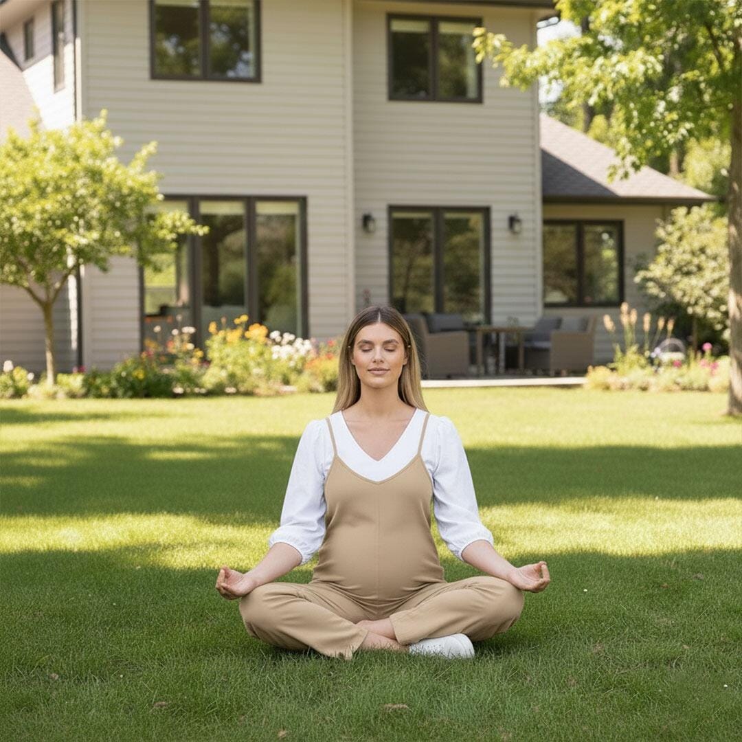 Customer photo review of JourneyWear Pregnancy Jumpsuit – Effortless Comfort