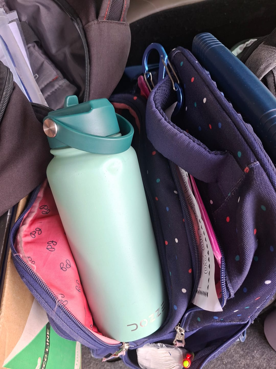 Customer photo review of DOZZE Water Bottle Straw Lid
