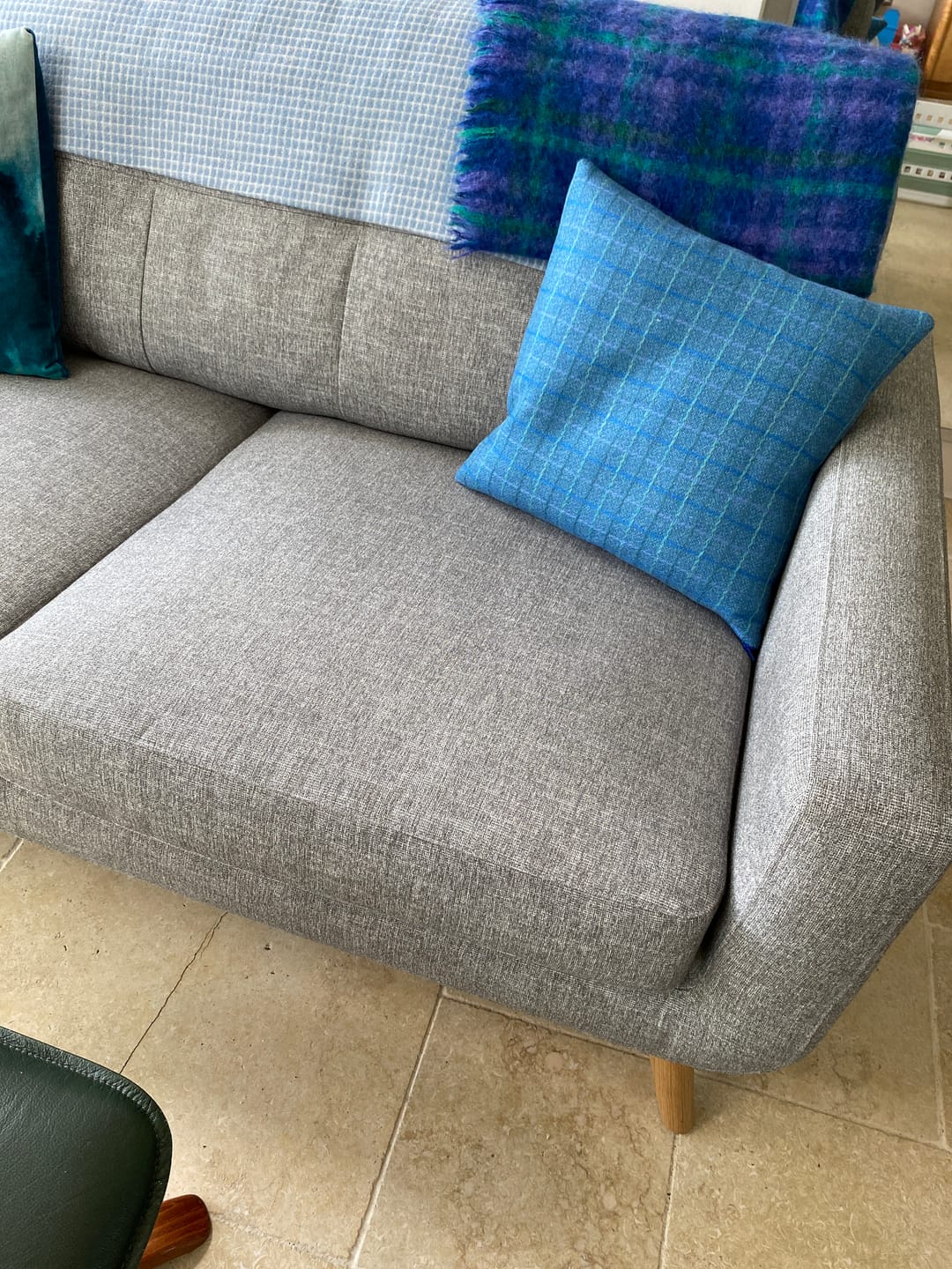 Customer photo review of Barbican Medium 2 Seater Sofa, Aquaclean Connie Grey