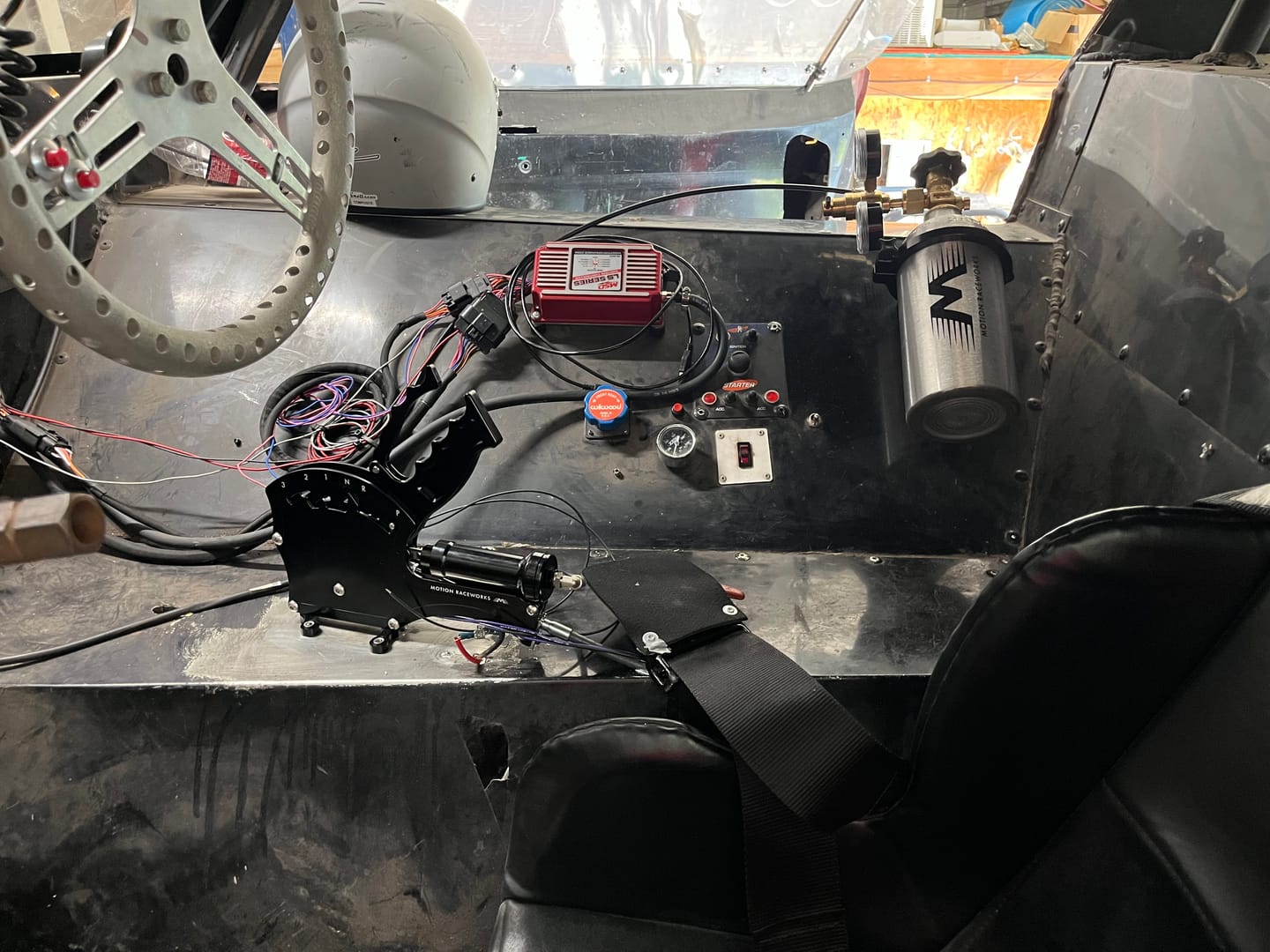Customer photo review of TH400 3 Speed Push To Shift Reverse Pattern Operator Series Billet Shifter Rear Exit