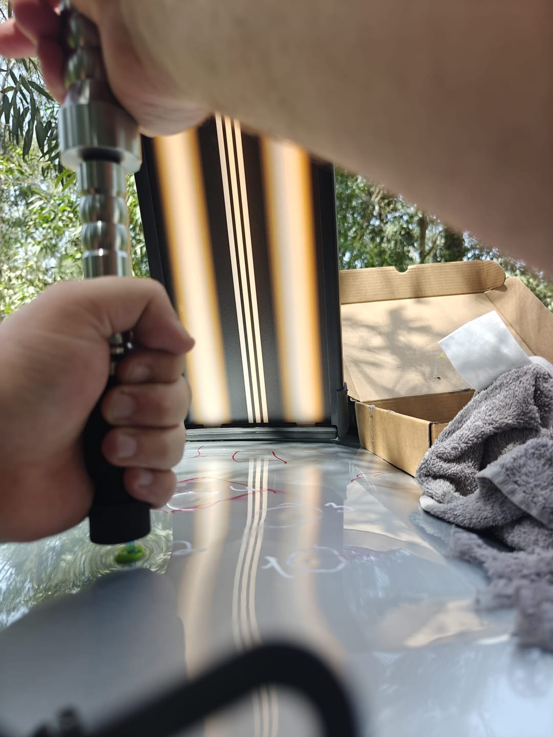Customer photo review of PDR Outlet Cold Glue Kit Mini Combo Slide Hammer