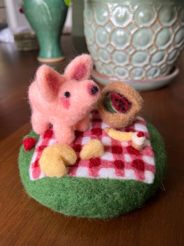 Customer photo review of Needle Felting Joy Subscription - With Supply Box