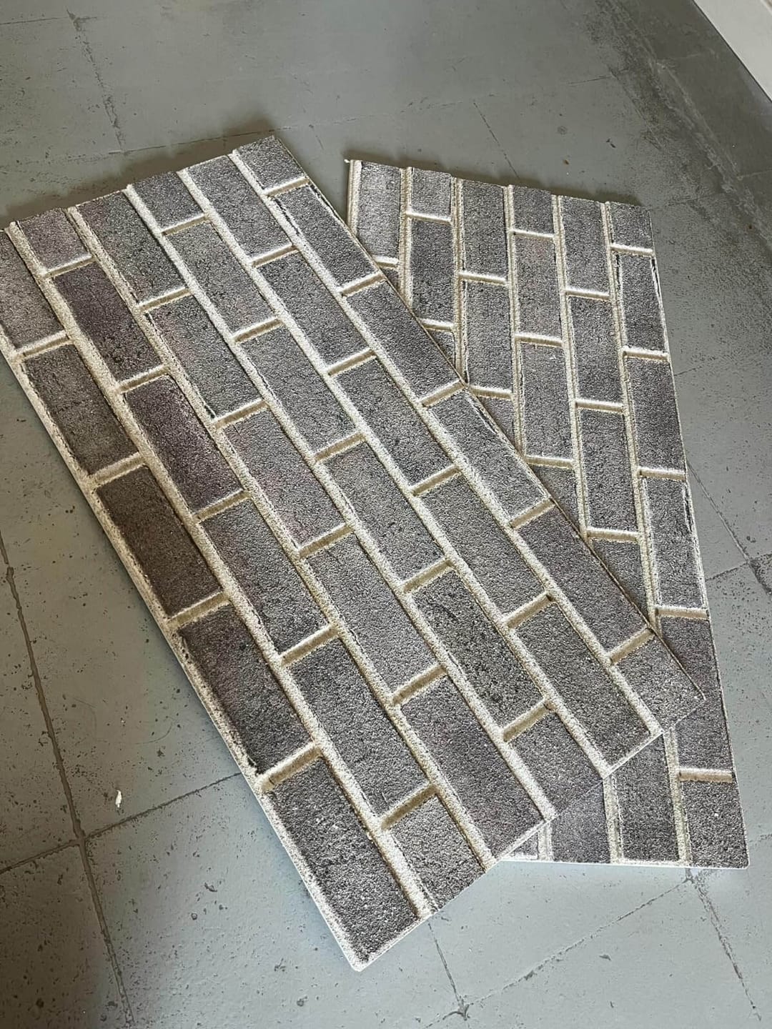 Customer photo review of Silverstone 3D Faux Brick Wall Panel – Decorative Styrofoam Brick Effect