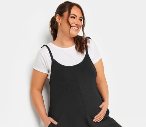 Customer photo review of JourneyWear Pregnancy Jumpsuit – Effortless Comfort