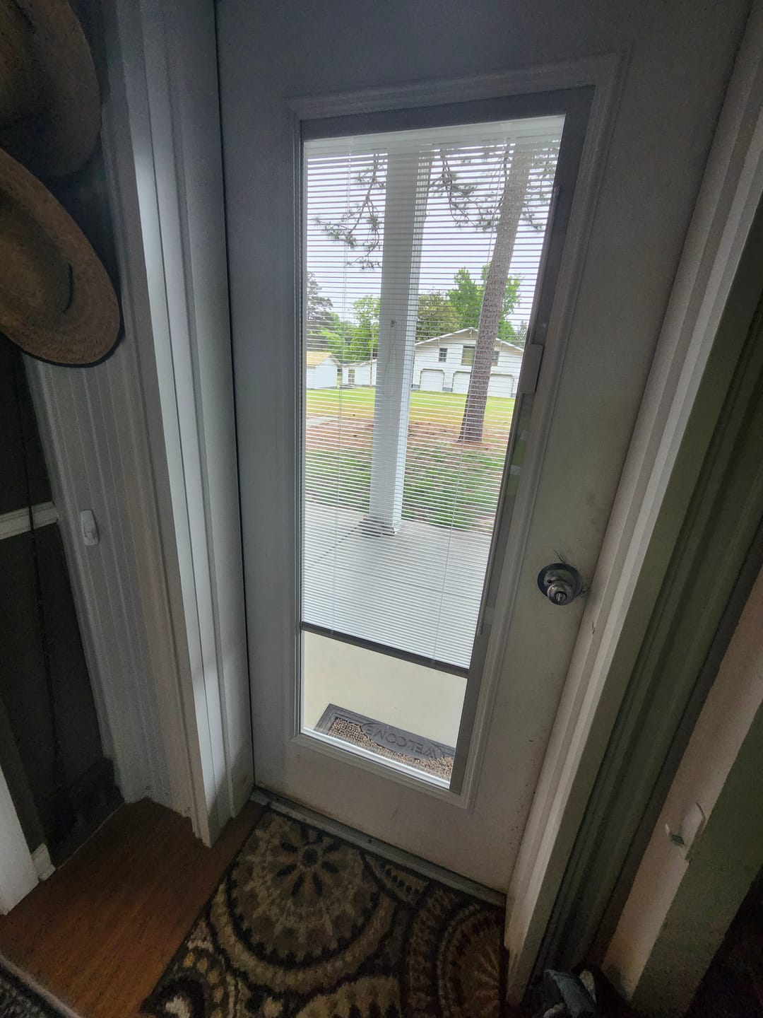 Customer photo review of Raise & Lower Blinds Glass and Frame Kit (Full Lite)