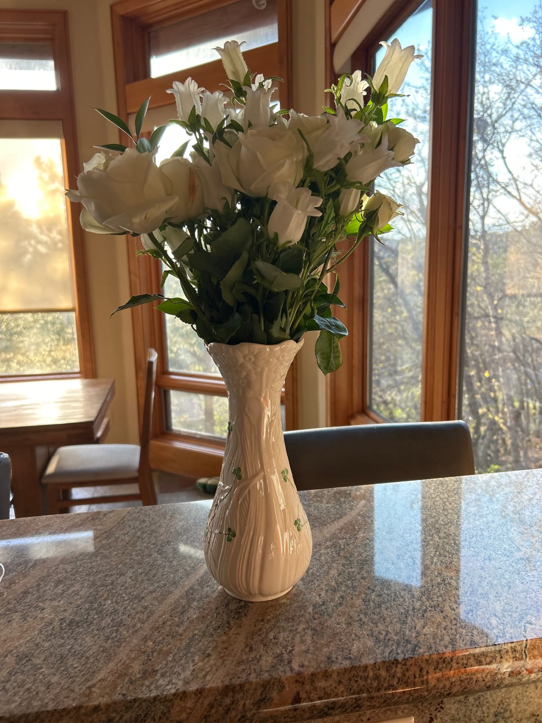 Customer photo review of Belleek Classic Daisy Tall Vase