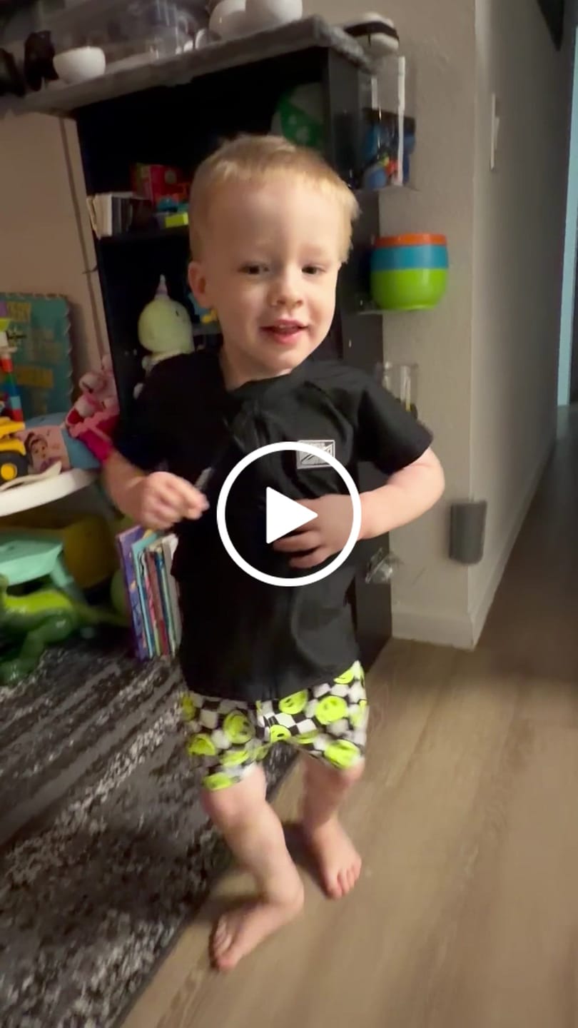 Customer video review of Hybrid Swim Trunks in Neon Electric Lime Smileys