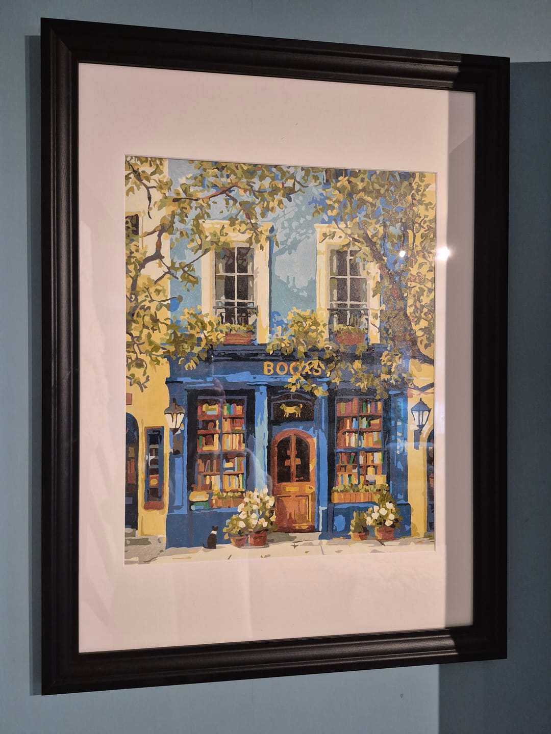 Customer photo review of The Blue Bookshop | Paint by Number