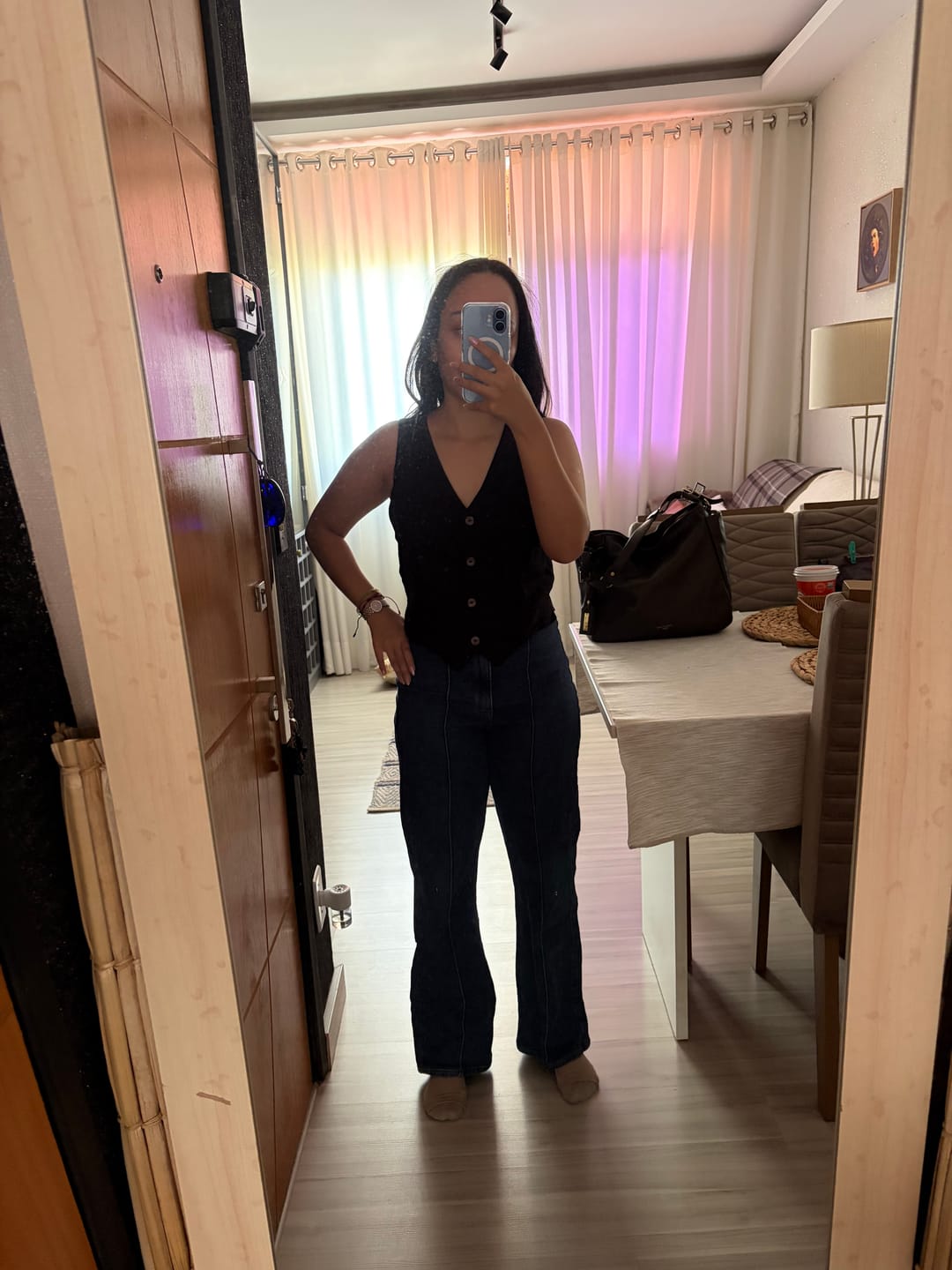 Customer photo review of Colete Calêndula Preto