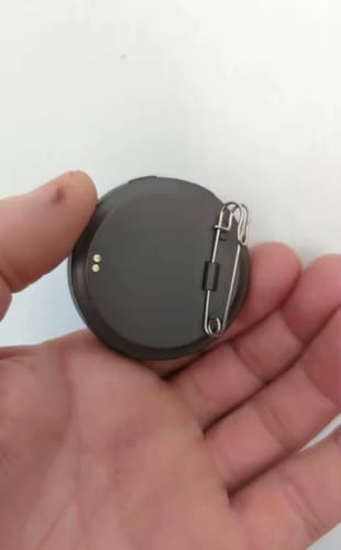 Customer photo review of MoodPin™ - Mood Badge