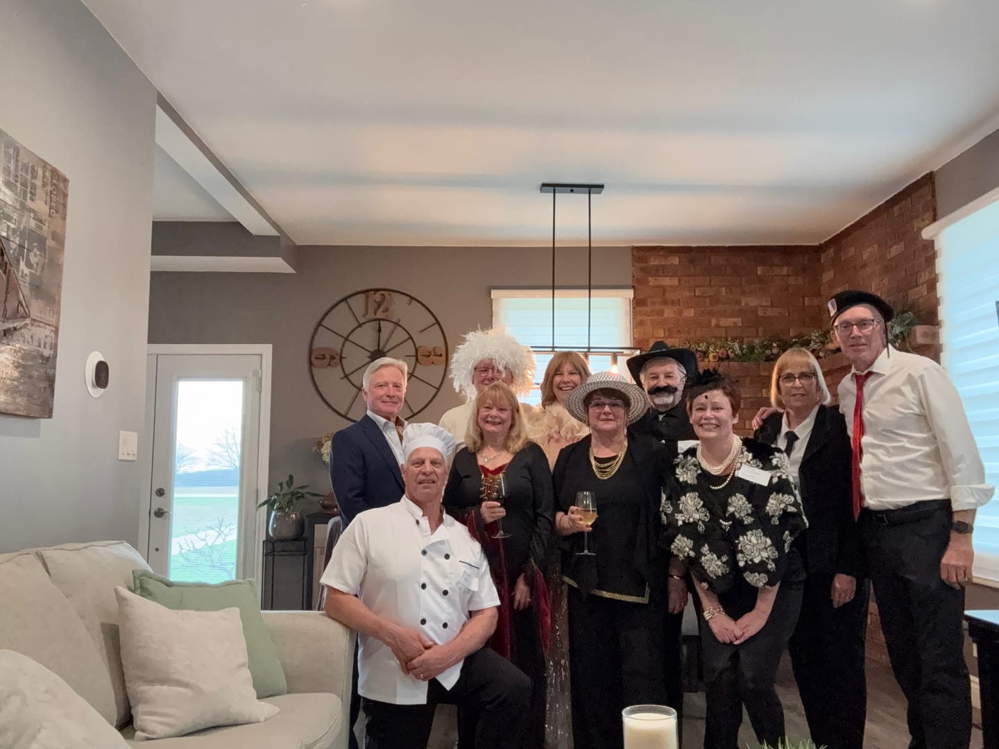 Customer photo review of A Wine Tasting Themed Murder Mystery Game Kit
