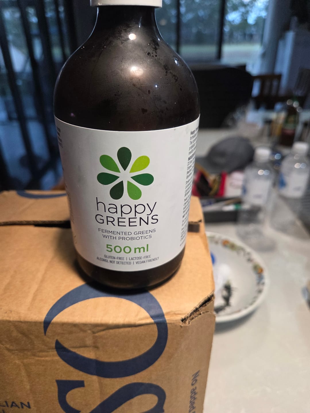Customer photo review of Liquid Probiotics and Green Food Supplements - Happy Greens