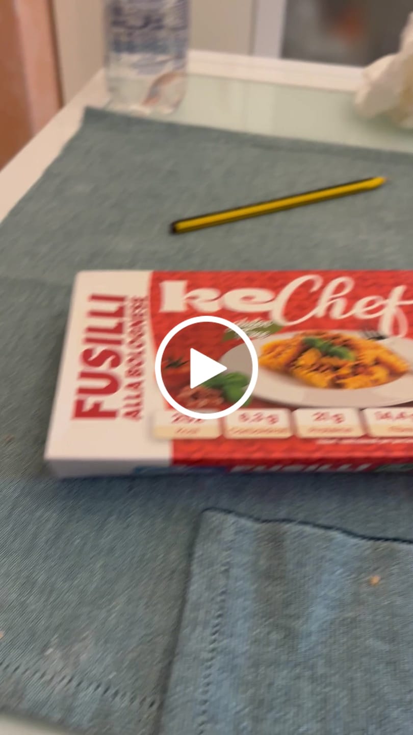 Customer video review of Fusilli keChef alla bolognese Pronti