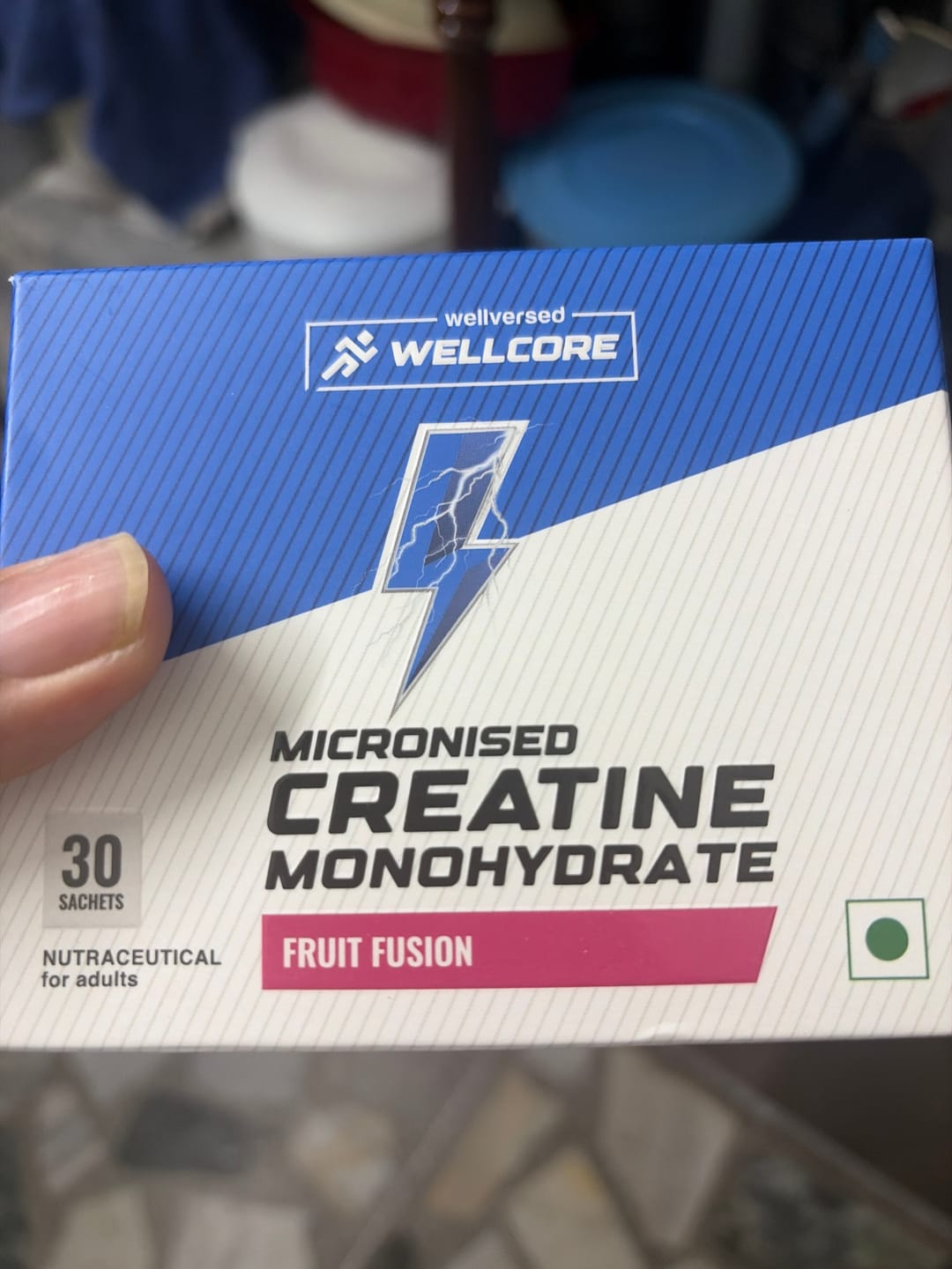 Customer photo review of Wellcore - Pure Micronised Creatine Monohydrate | Fruit Fusion (30 Sachets)