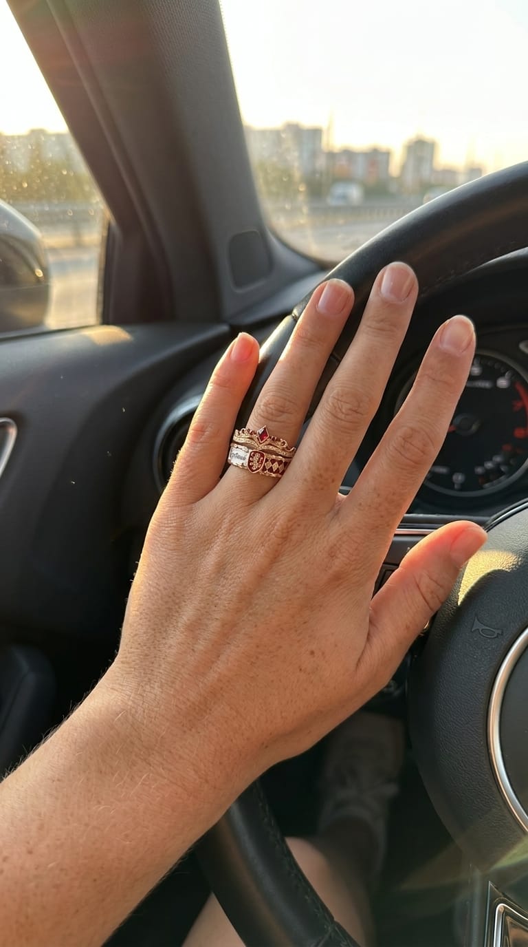 Customer photo review of Matching House Crest Ring