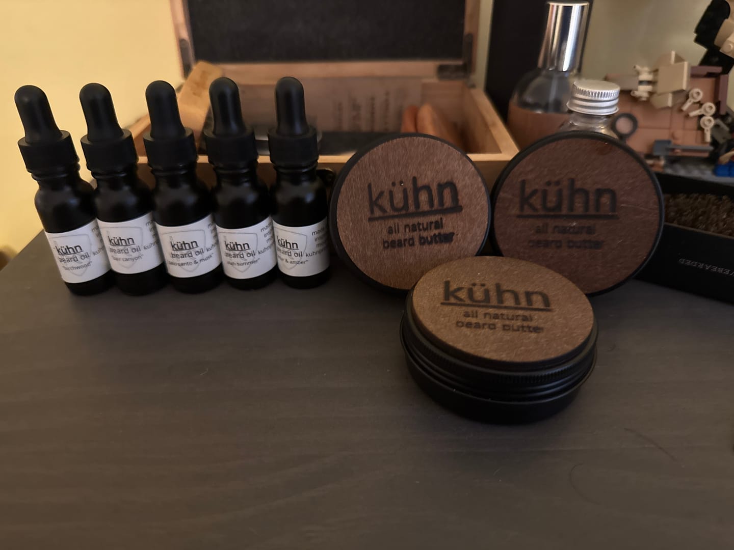Customer photo review of 5 Piece Beard Oil Sample Pack | 2.5 oz