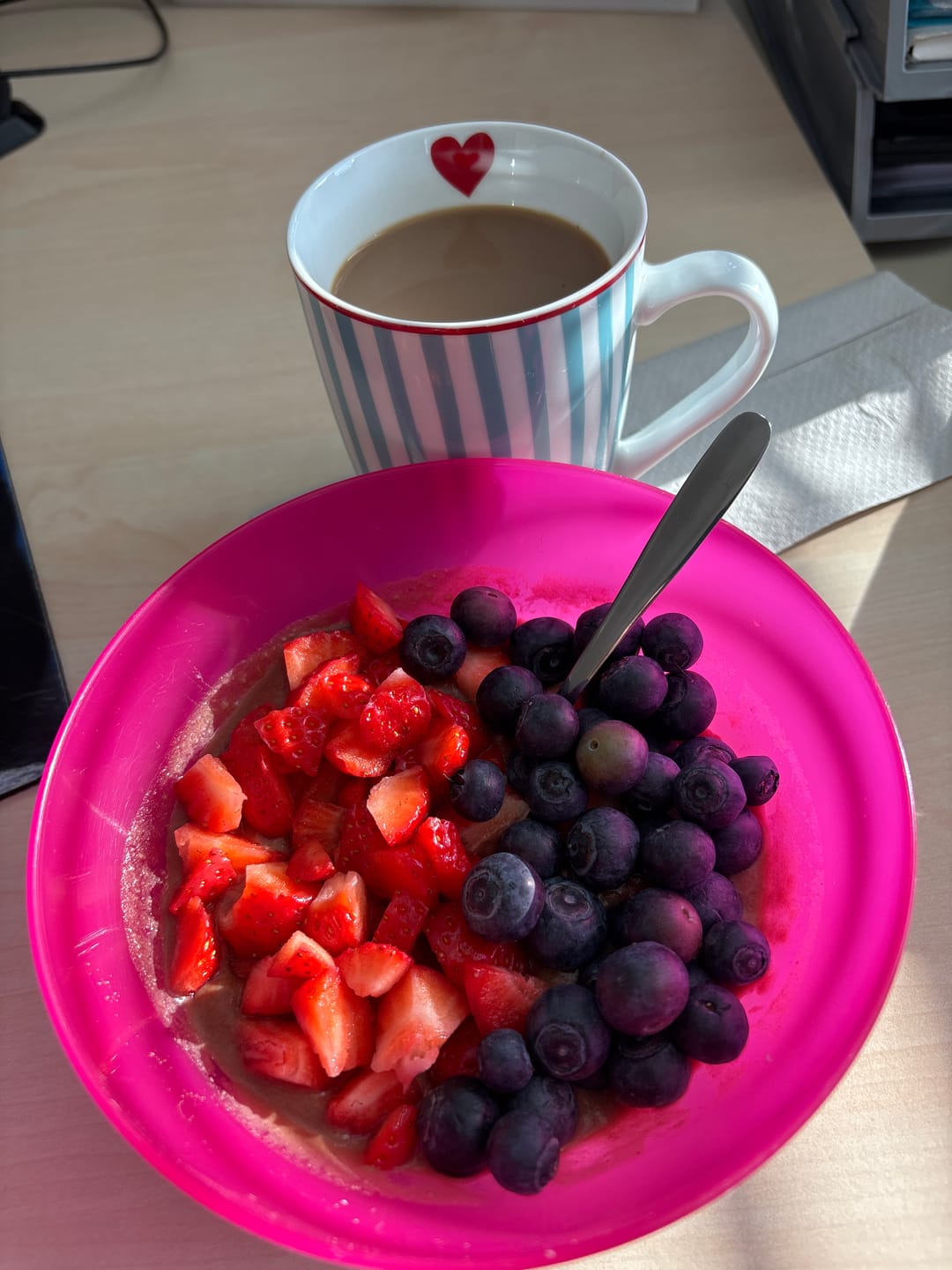 Customer photo review of Probierpaket Mandel Protein Porridge Bio