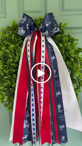 Customer video review of American Heritage Wreath Ribbon