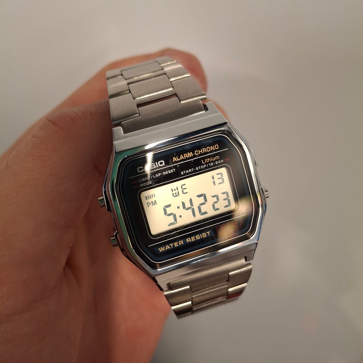 Customer photo review of Reloj Casio Vintage A158WA-1DF Azul/Plateado