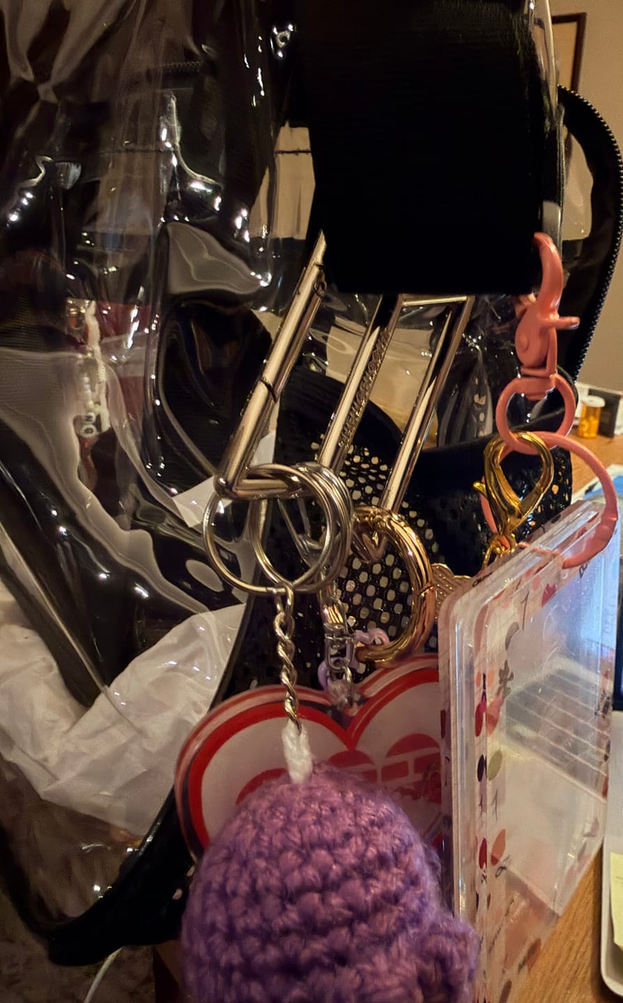 Customer photo review of BTS Metal Carabiner Keychain Clip