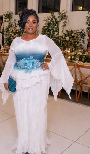 Customer photo review of Lumière Ivory Dress