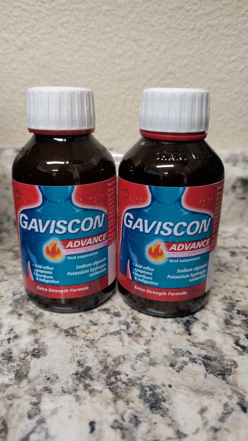 Customer photo review of Gaviscon Advance Aniseed Flavour Oral Suspension,250ml 6 Pack