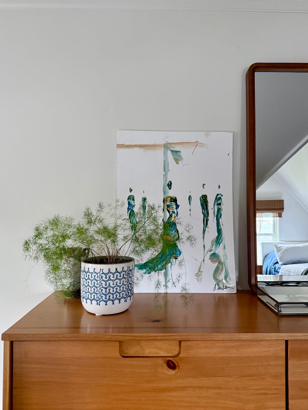 Customer photo review of Lady in green sketch