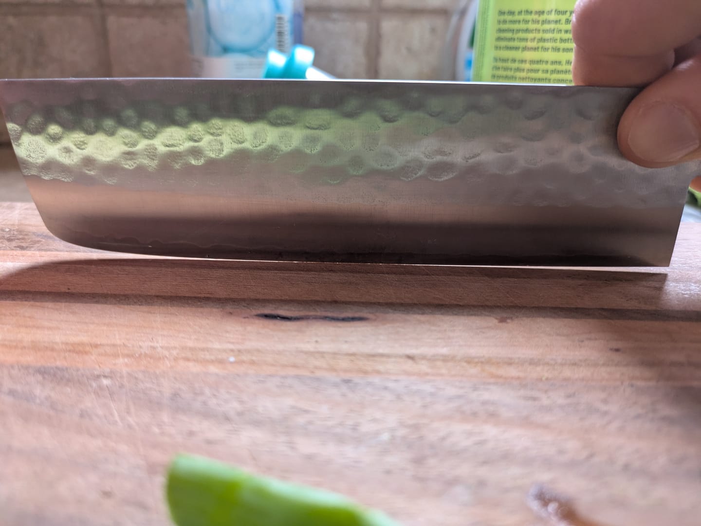 Customer photo review of Masutani Tsuchime Nakiri 165 mm