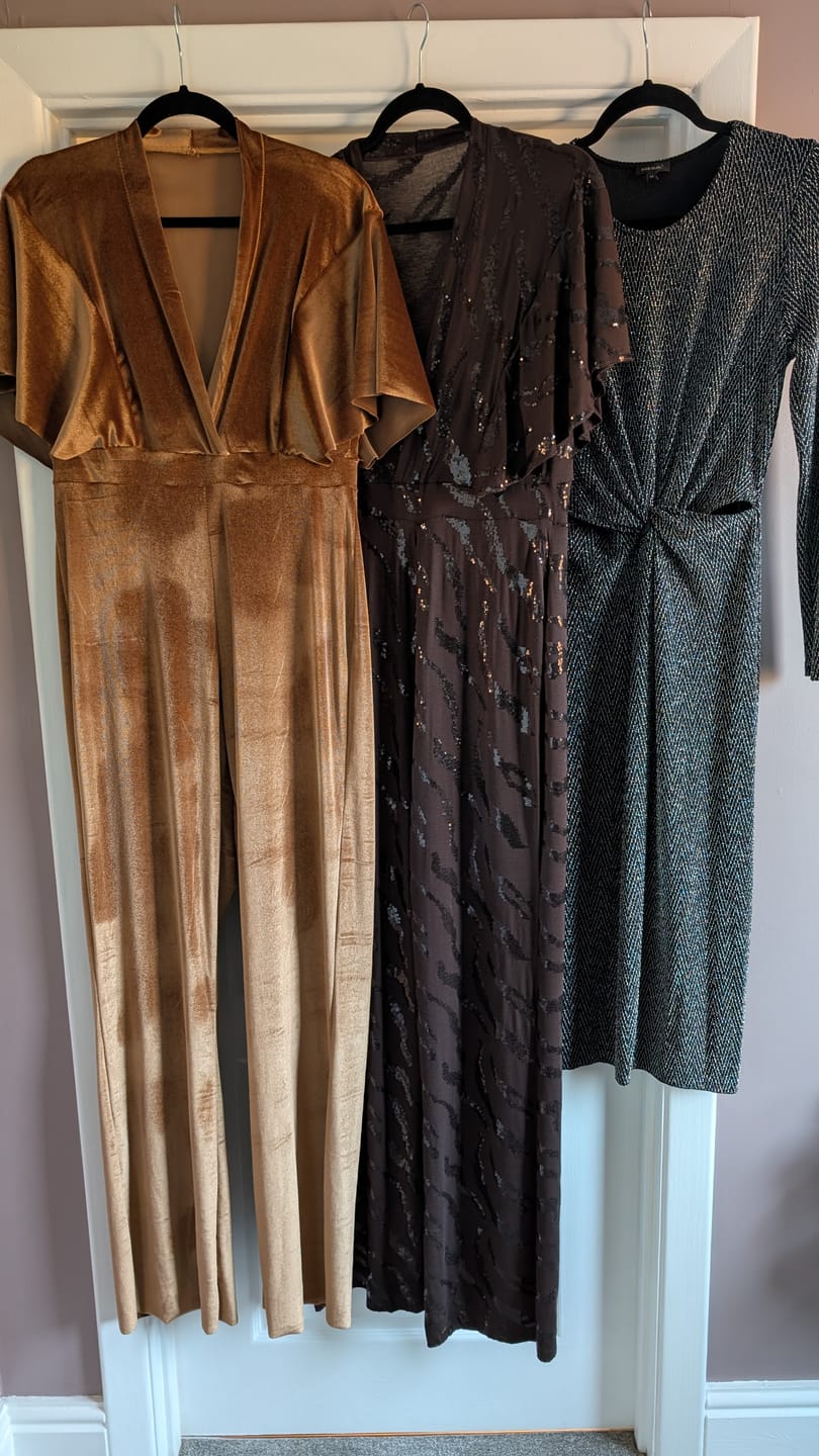 Customer photo review of Plain Stretch Velvet Fabric
