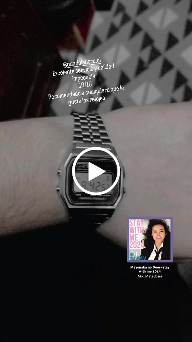 Customer video review of Reloj Casio Vintage A159WA-N1DF Plateado MADE IN JAPAN