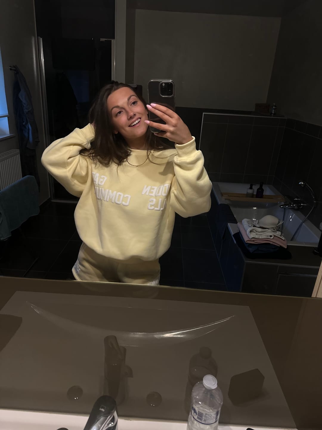 Customer photo review of GATED COMMUNITY SHORTS BUTTER YELLOW