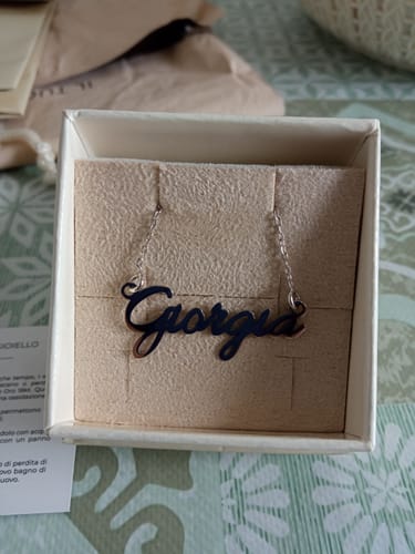 Customer photo review of Collana Nome