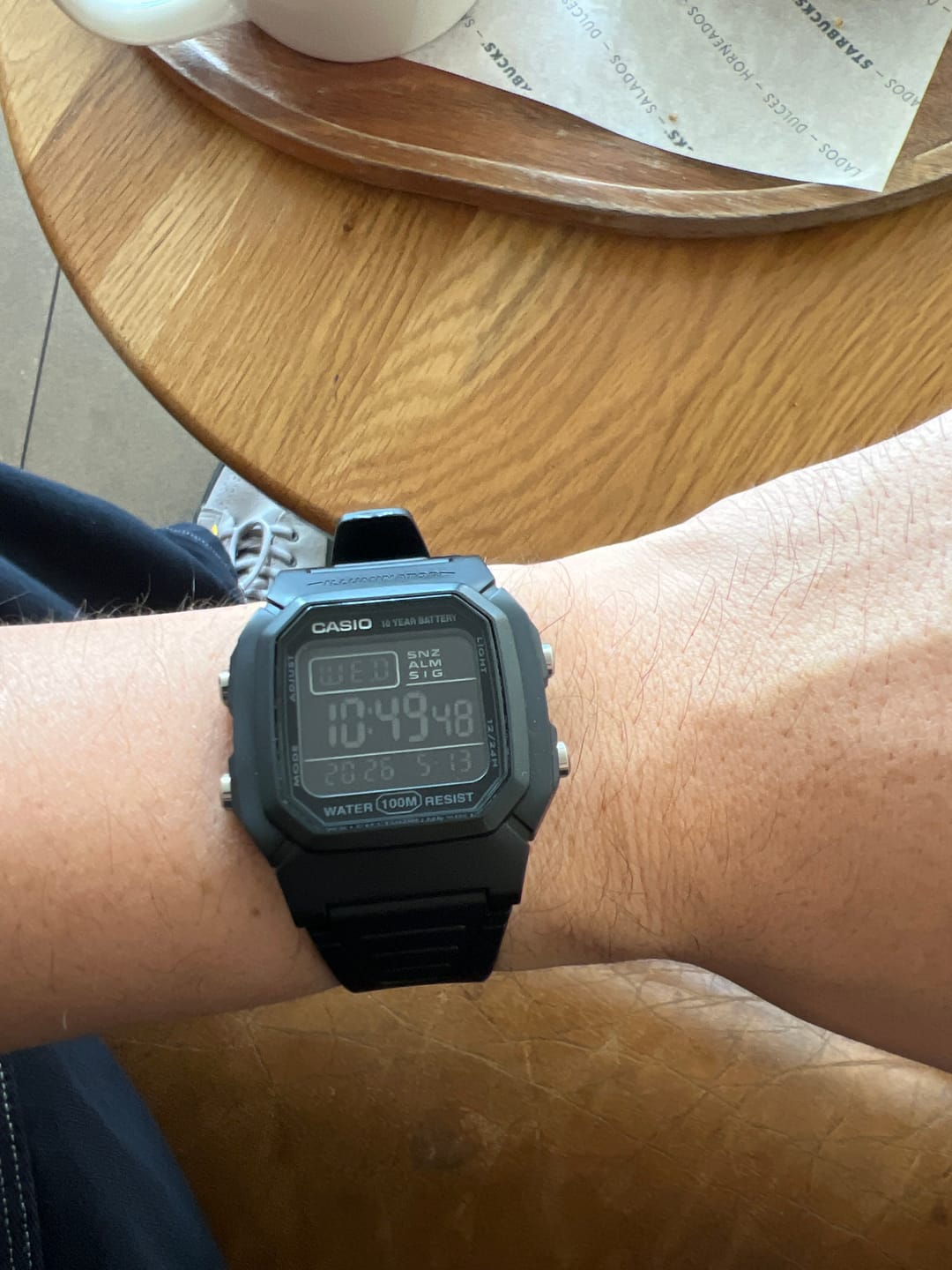 Customer photo review of Reloj Casio Vintage W-800H-1BV Negro Pantalla Negativa